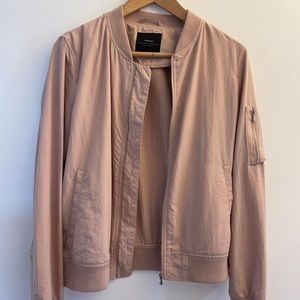 Zara Light Pink Bomber Jacket XS